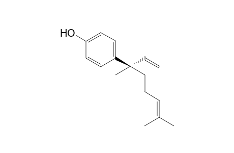 4-[(1R)-1,5-dimethyl-1-vinyl-hex-4-enyl]phenol