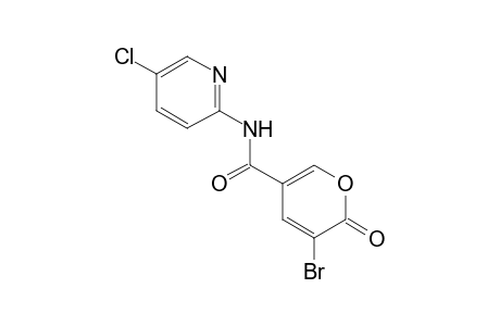 5-Bromanyl-N-(5-chloranylpyridin-2-yl)-6-oxidanylidene-pyran-3-carboxamide