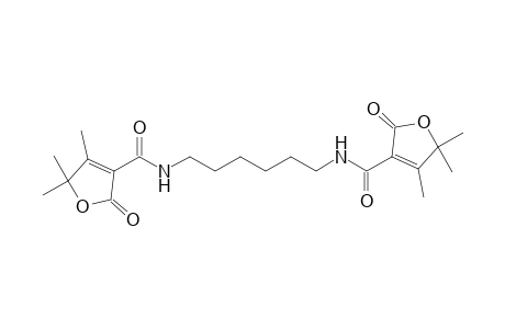 N,N'-Hexan-1',6'-bis-(2,5-dihydro-4,5,5-trimethyl-2-oxofuran-3-carboxamide)