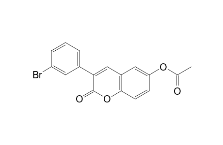 6-Acetoxy-3-(3'-bromophenyl)coumarin