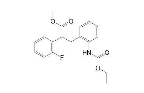 2-(2-fluorophenyl)-3-(N-ethyloxycarbonyl-2-aminophenyl)propionic acid methyl ester