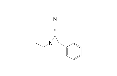 (2S,3S)-1-ethyl-3-phenyl-2-aziridinecarbonitrile
