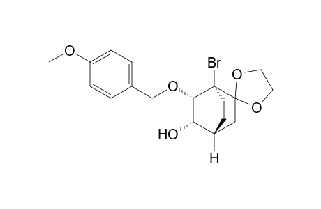 (1R,4R,5S,6S)-1-Bromo-5-hydroxy-6-[(4'-methoxyphenyl)methoxy]bicyclo[2.2.2]octan-2-one ethylene acetal