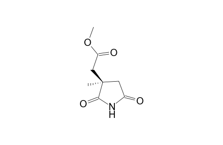 2-[(3R)-2,5-diketo-3-methyl-pyrrolidin-3-yl]acetic acid methyl ester