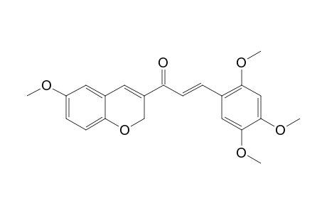 (E)-1-(6-METHOXY-2H-CHROMEN-3-YL)-3-(2,4,5-TRIMETHOXYPHENYL)-PROP-2-EN-1-ONE
