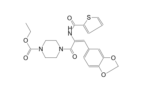 1-piperazinecarboxylic acid, 4-[(2E)-3-(1,3-benzodioxol-5-yl)-1-oxo-2-[(2-thienylcarbonyl)amino]-2-propenyl]-, ethyl ester