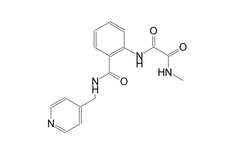 ethanediamide, N~1~-methyl-N~2~-[2-[[(4-pyridinylmethyl)amino]carbonyl]phenyl]-