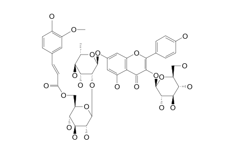 KAEMPFEROL_3-O-BETA-GLUCOPYRANOSIDE-7-O-(6-TRANS-FERULOYL)-BETA-GLUCOPYRANOSYL-(1->2)-ALPHA-RHAMNOPYRANOSIDE;CHIIRIBACONIN