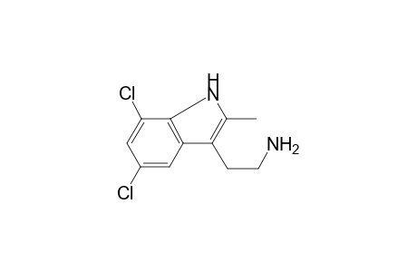2-(5,7-Dichloro-2-methyl-1H-indol-3-yl)ethanamine
