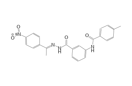 benzoic acid, 3-[(4-methylbenzoyl)amino]-, 2-[(E)-1-(4-nitrophenyl)ethylidene]hydrazide