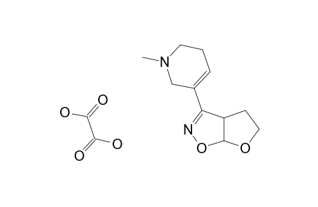 3-(1-METHYL-1,2,5,6-TETRAHYDROPYRIDIN-3-YL)-3A,4,5,6A-TETRAHYDROFURO-[3,2-D]-ISOXAZOLE-OXALATE