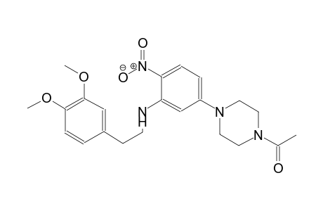 benzeneethanamine, N-[5-(4-acetyl-1-piperazinyl)-2-nitrophenyl]-3,4-dimethoxy-