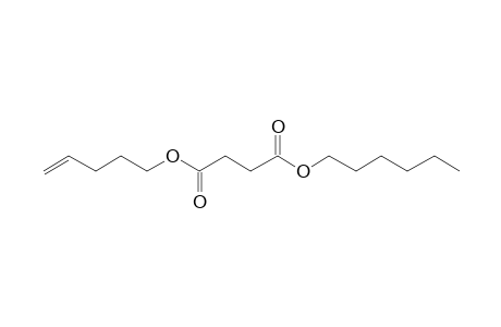 Succinic acid, hexyl pent-4-enyl ester