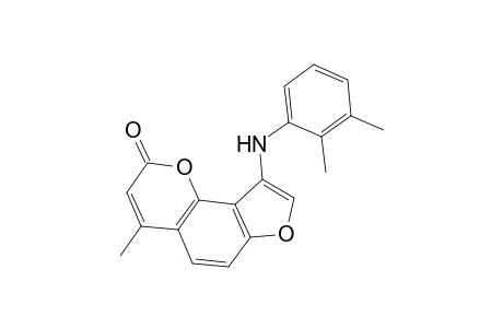 2H-Oxino[2,3-E]benzofuran-2-one, 4-methyl-9-(2,3-dimethylphenylamino)-