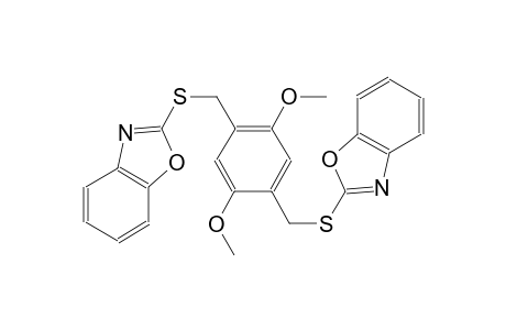 2-({4-[(1,3-benzoxazol-2-ylsulfanyl)methyl]-2,5-dimethoxybenzyl}sulfanyl)-1,3-benzoxazole