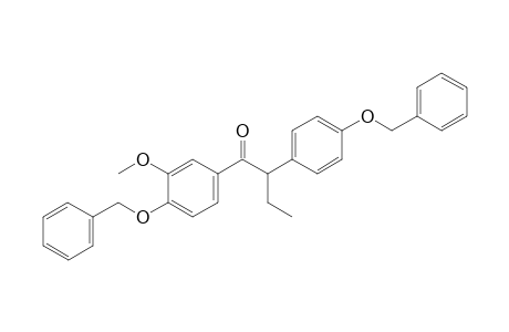 1-(3-methoxy-4-benzyloxyphenyl)-2-(4-benzyloxyphenyl)-1-butanone
