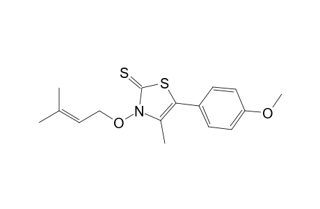 5-(p-Methoxyphenyl)-4-methyl-3-(3-methylbut-2-en-1-oxy)-thiazole-2(3H)-thione
