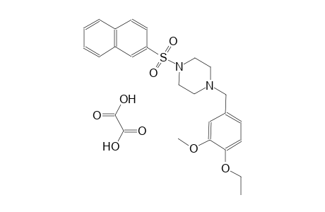 1-(4-ethoxy-3-methoxybenzyl)-4-(naphthalen-2-ylsulfonyl)piperazine oxalate