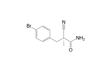 (S)-2-Cyano-2-methyl-3-(4'-bromophenyl)propanamide
