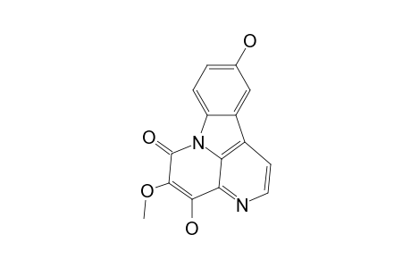 Picrasidine W [4,10-dihydroxy-5-methoxycanthin-6-one]