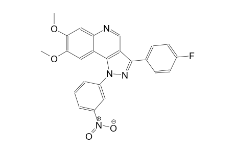 3-(4-fluorophenyl)-7,8-dimethoxy-1-(3-nitrophenyl)-1H-pyrazolo[4,3-c]quinoline