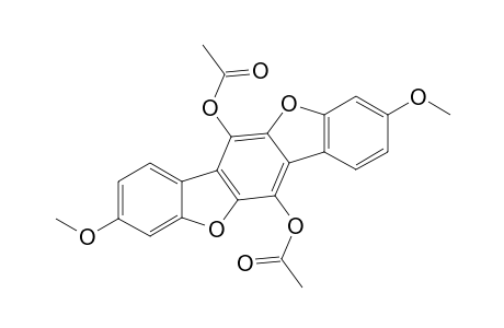 Benzo[1,2-b:4,5-b']bisbenzofuran-6,12-diol, 3,9-dimethoxy-, diacetate