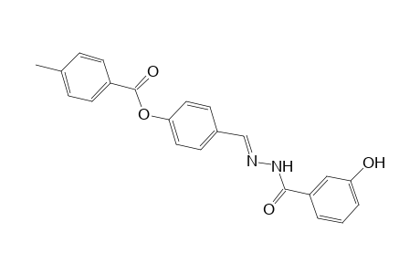4-Methyl-benzoic acid 4-[(3-hydroxy-benzoyl)-hydrazonomethyl]-phenyl ester