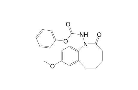 N-(2-keto-8-methoxy-3,4,5,6-tetrahydro-1-benzazocin-1-yl)carbamic acid phenyl ester