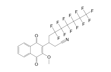 3-(1,4-diketo-3-methoxy-2-naphthyl)-5,5,6,6,7,7,8,8,9,9,10,10,10-tridecafluoro-capronitrile