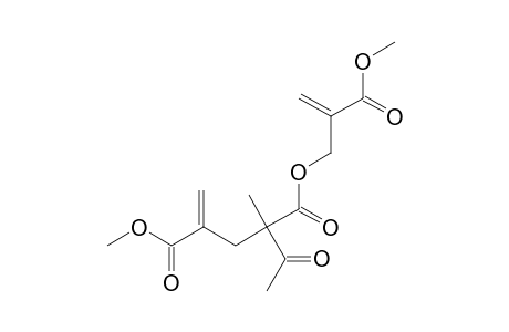2-ACETYL-2-METHYL-4-METHYLENE-PENTANEDIOIC-ACID-1-(2'-METHOXYCARBONYL-ALLYL)-ESTER-5-METHYLESTER