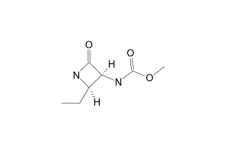 CIS-(3S,4R)-3-[(METHOXYCARBONYL)-AMINO]-4-ETHYL-2-AZETIDINONE