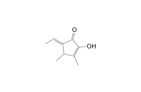 (5E)-5-ethylidene-2-hydroxy-3,4-dimethyl-1-cyclopent-2-enone