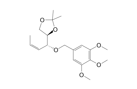 (4R)-2,2-dimethyl-4-[(Z,1R)-1-(3,4,5-trimethoxybenzyl)oxybut-2-enyl]-1,3-dioxolane