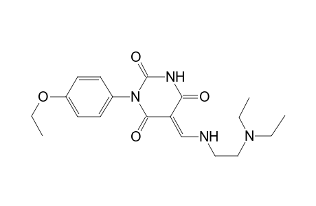 (5E)-5-(([2-(Diethylamino)ethyl]amino)methylene)-1-(4-ethoxyphenyl)-2,4,6(1H,3H,5H)-pyrimidinetrione