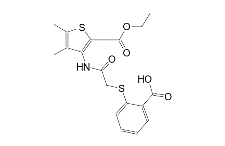 2-thiophenecarboxylic acid, 3-[[[(2-carboxyphenyl)thio]acetyl]amino]-4,5-dimethyl-, ethyl ester