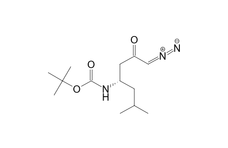 (S)-1-Diazo-4-[(t-butoxycarbonyl)amino]-6-methylheptan-2-one