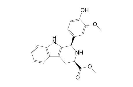 cis-(1R,3R)-Methyl 1-(4-hydroxy-3-methoxyphenyl)-2,3,4,9-tetrahydro-1H-pyrido[3,4-b]indole-3-carboxylate