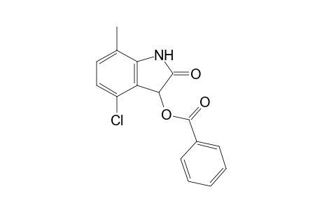 4-Chloro-7-methyl-2-oxo-1,3-dihydro-2H-indol-3-yl benzoate