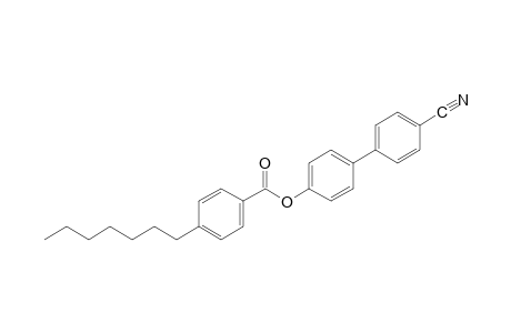 p-heptybenzoic acid, 4'-cyano-4-biphenylyl ester