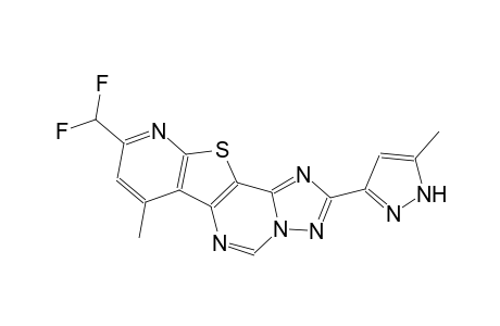 9-(difluoromethyl)-7-methyl-2-(5-methyl-1H-pyrazol-3-yl)pyrido[3',2':4,5]thieno[2,3-e][1,2,4]triazolo[1,5-c]pyrimidine