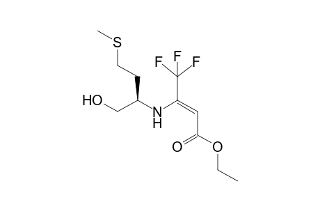 Ethyl 4,4,4-trifluoro-3-[(R)-2'-hydroxy-1'-(methylsulfanylethyl)ethylamino]-but-2-enoate