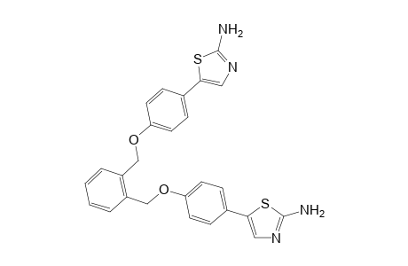 5-(4-(2-((4-(2-Aminothiazol-5-yl)phenoxy)methyl)benzyloxy)phenyl)thiazol-2-amine