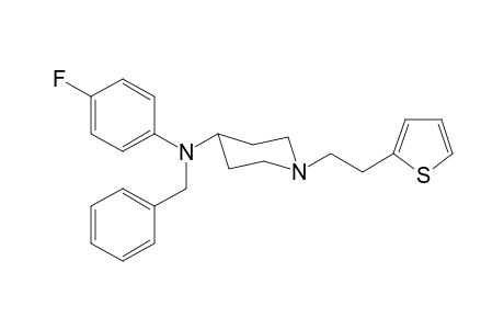 N-Benzyl-N-(4-fluorophenyl)-1-[2-(thiophen-2-yl)ethyl]piperidin-4-amine