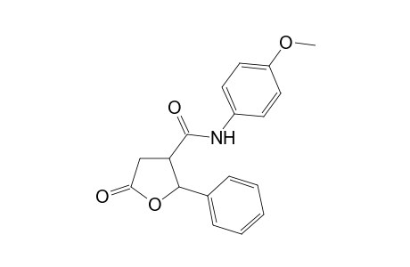 N-(4-methoxyphenyl)-5-oxo-2-phenyltetrahydro-3-furancarboxamide
