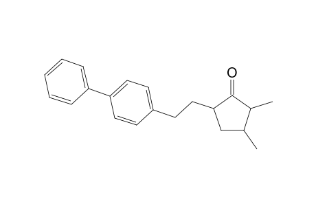 2,3-Dimethyl-5-[2-(4-phenylphenyl)ethyl]-1-cyclopentanone