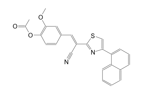 4-{(E)-2-cyano-2-[4-(1-naphthyl)-1,3-thiazol-2-yl]ethenyl}-2-methoxyphenyl acetate