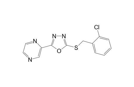 2-(5-(2-Chlorobenzylthio)-1,3,4-oxadiazol-2-yl)pyrazine