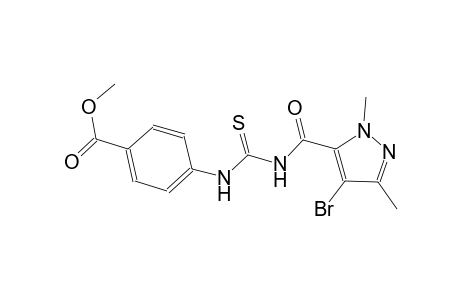 methyl 4-[({[(4-bromo-1,3-dimethyl-1H-pyrazol-5-yl)carbonyl]amino}carbothioyl)amino]benzoate