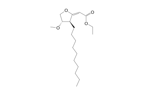 (2E)-2-[(3S,4S)-3-decyl-4-methoxy-tetrahydrofuran-2-ylidene]acetic acid ethyl ester