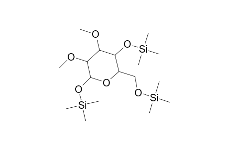 Glucopyranose, 2,3-di-O-methyl-1,4,6-tris-O-(trimethylsilyl)-